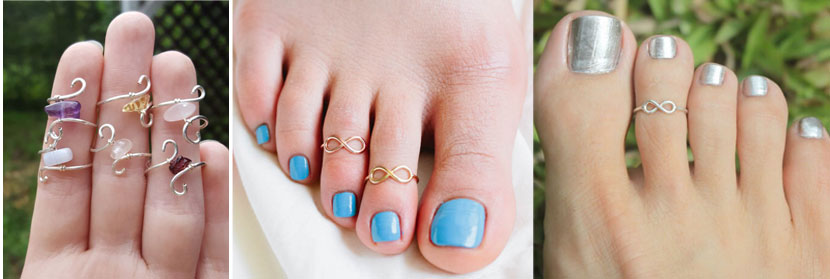 Coiled Toe Rings